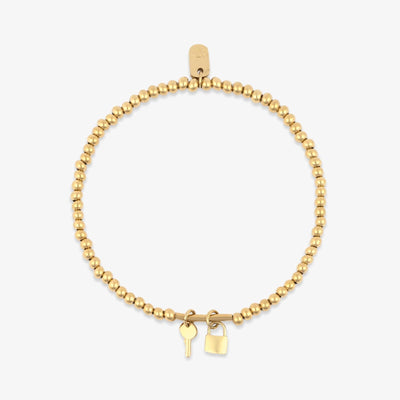 Lock and Key Stretch Bracelet