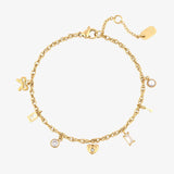 Love Charms Chain Bracelet