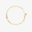 Initial Paperclip Chain Bracelet