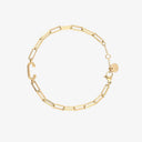 Initial Paperclip Chain Bracelet
