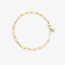 Initial Paperclip Chain Bracelet