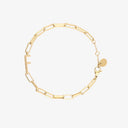 Initial Paperclip Chain Bracelet