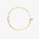 Initial Paperclip Chain Bracelet