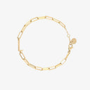 Initial Paperclip Chain Bracelet