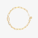 Initial Paperclip Chain Bracelet