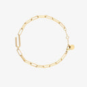 Initial Paperclip Chain Bracelet