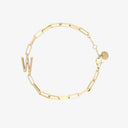 Initial Paperclip Chain Bracelet