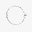 Initial Paperclip Chain Bracelet