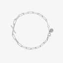 Initial Paperclip Chain Bracelet
