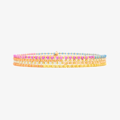 Mixed Seed Bead Stretch Bracelet Pack