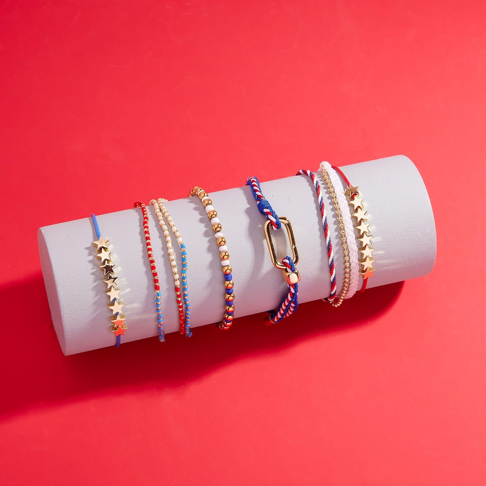 Stars And Stripes Stretch Bracelet