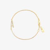 Pavé Initial Chain Bracelet