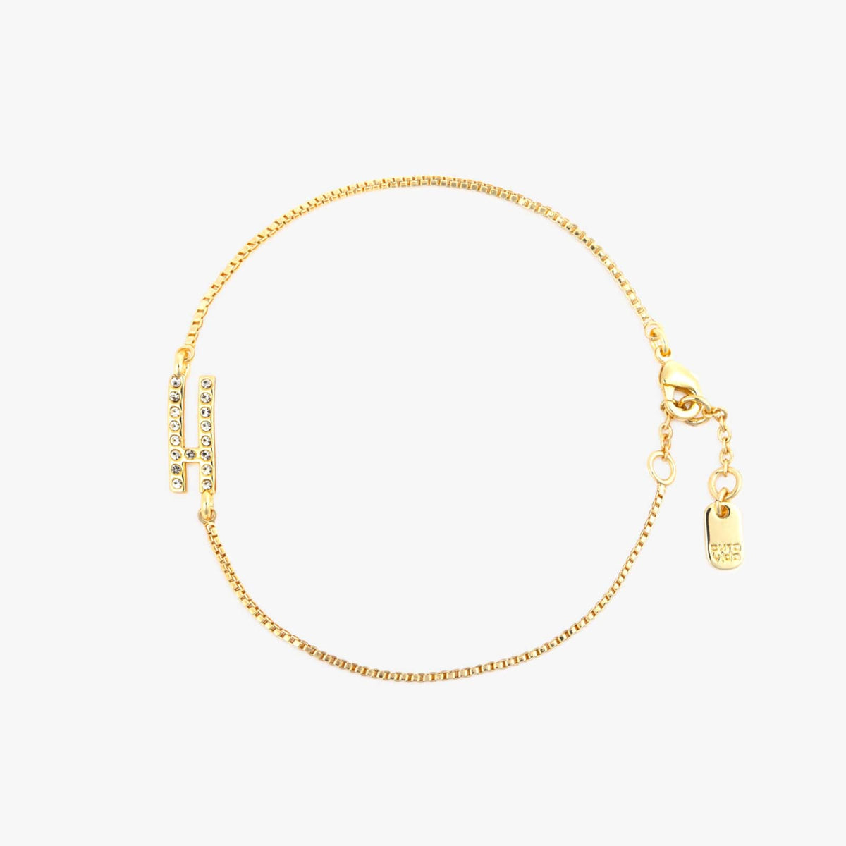 Pavé Initial Chain Bracelet