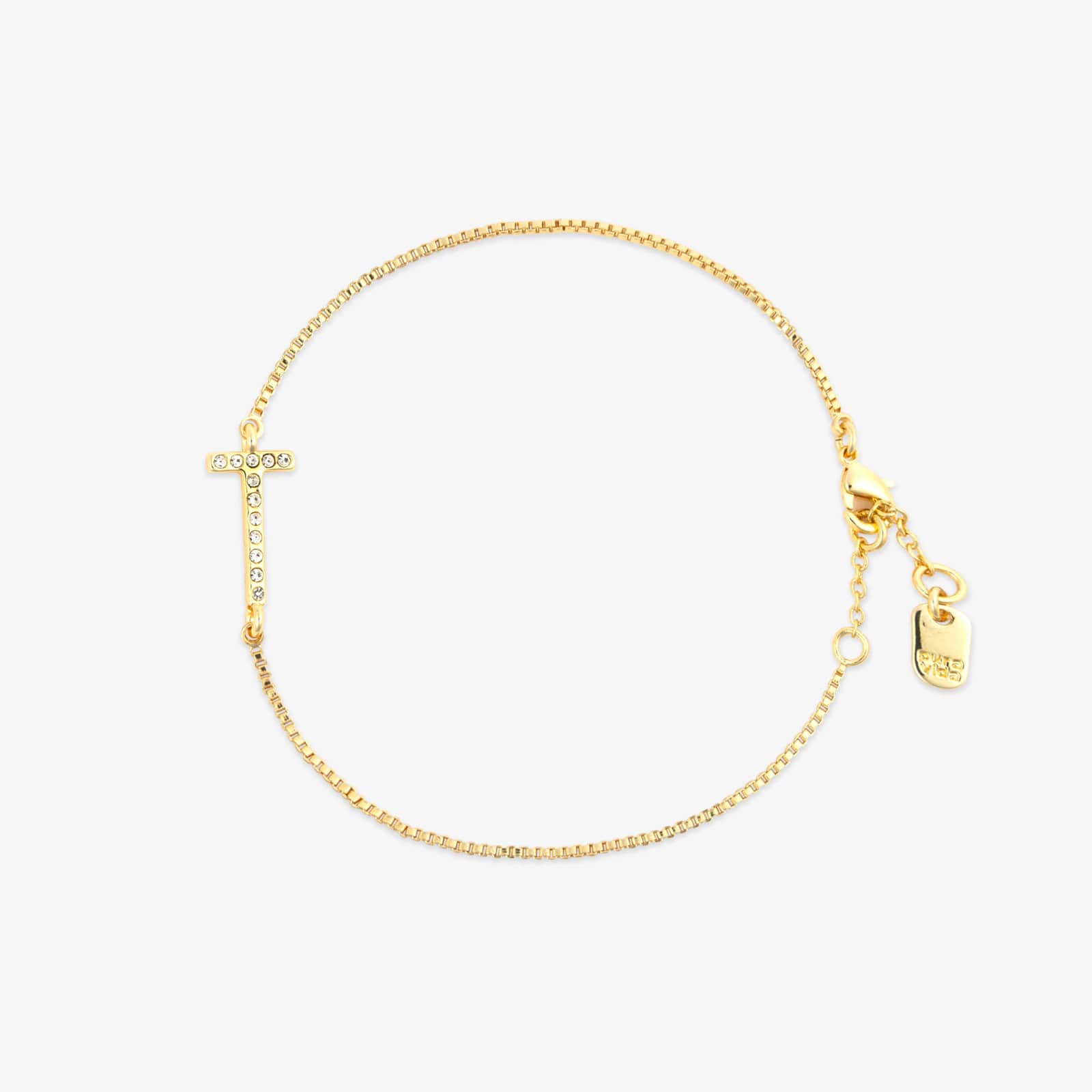 Pavé Initial Chain Bracelet