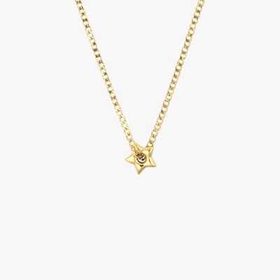 Puffy Star Chain Necklace