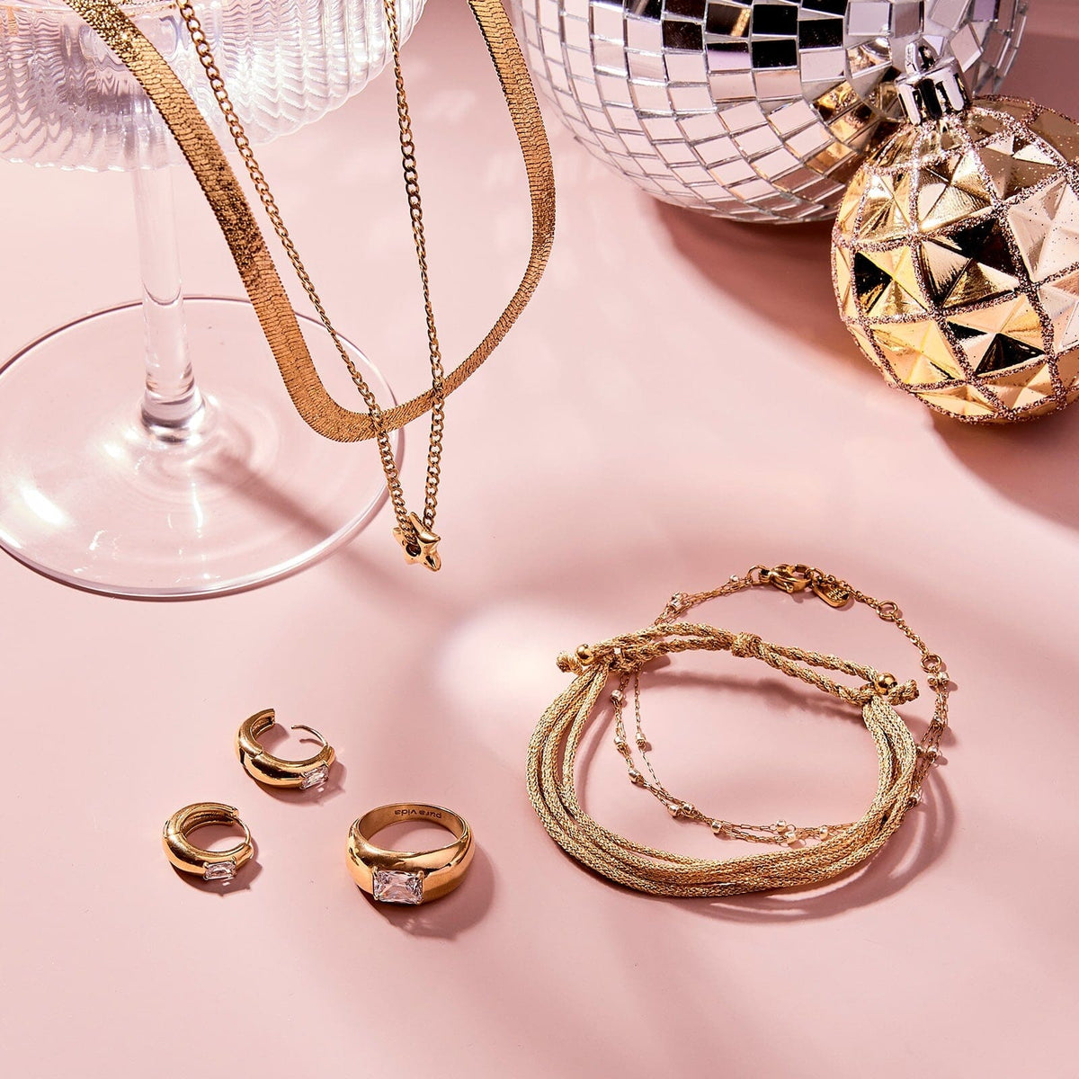 Puffy Star Chain Necklace