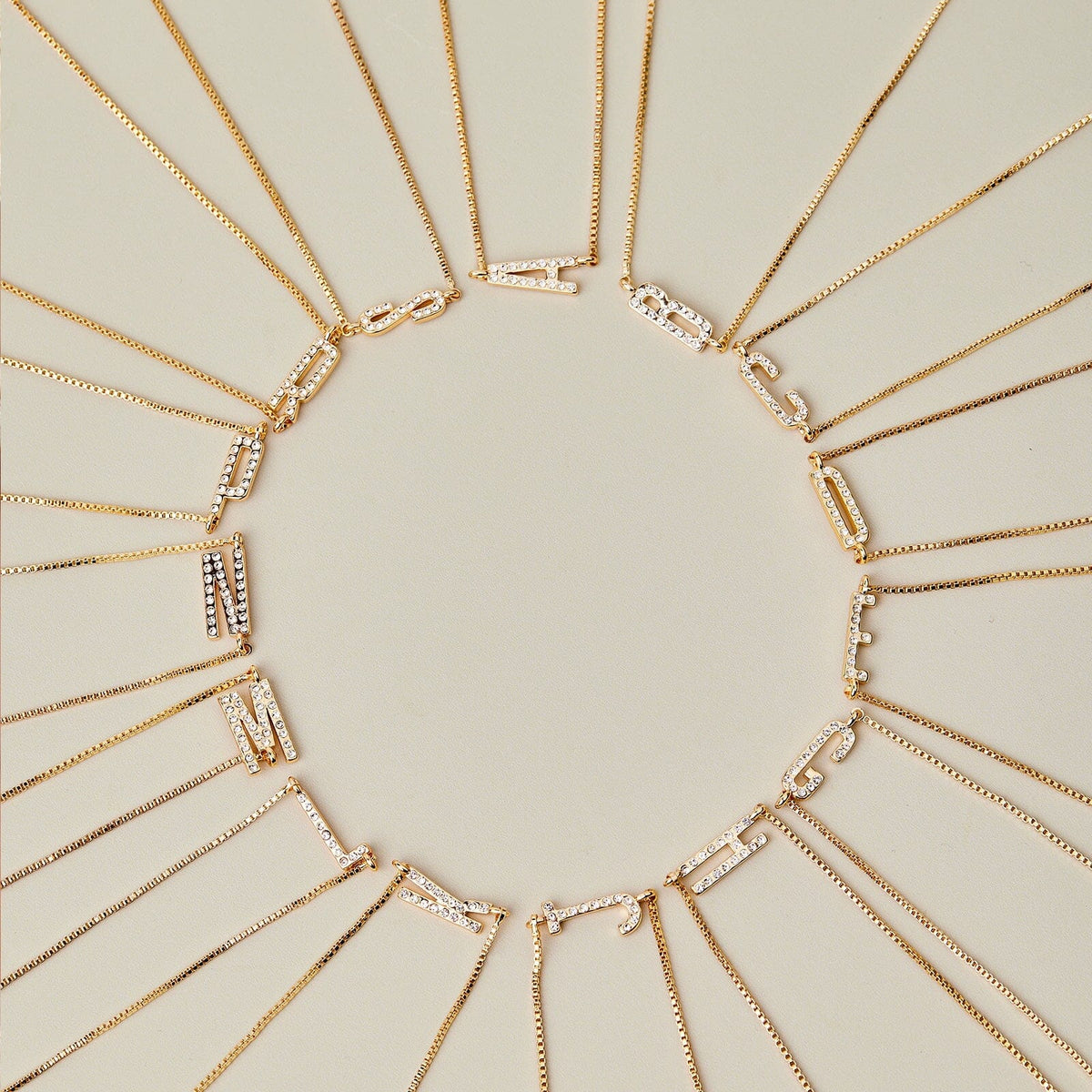 Pavé Initial Box Chain Choker