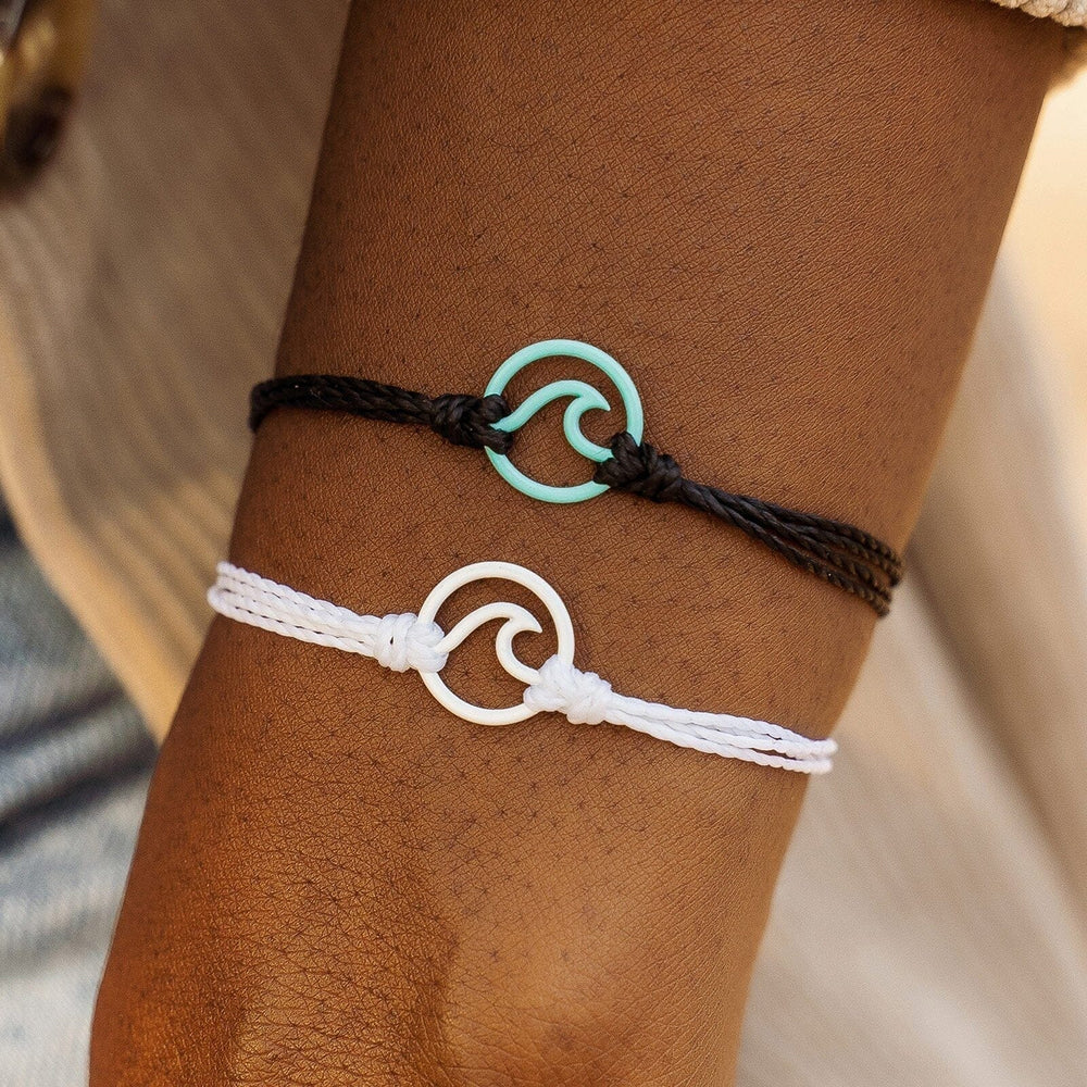 White Enamel Wave Bracelet 2