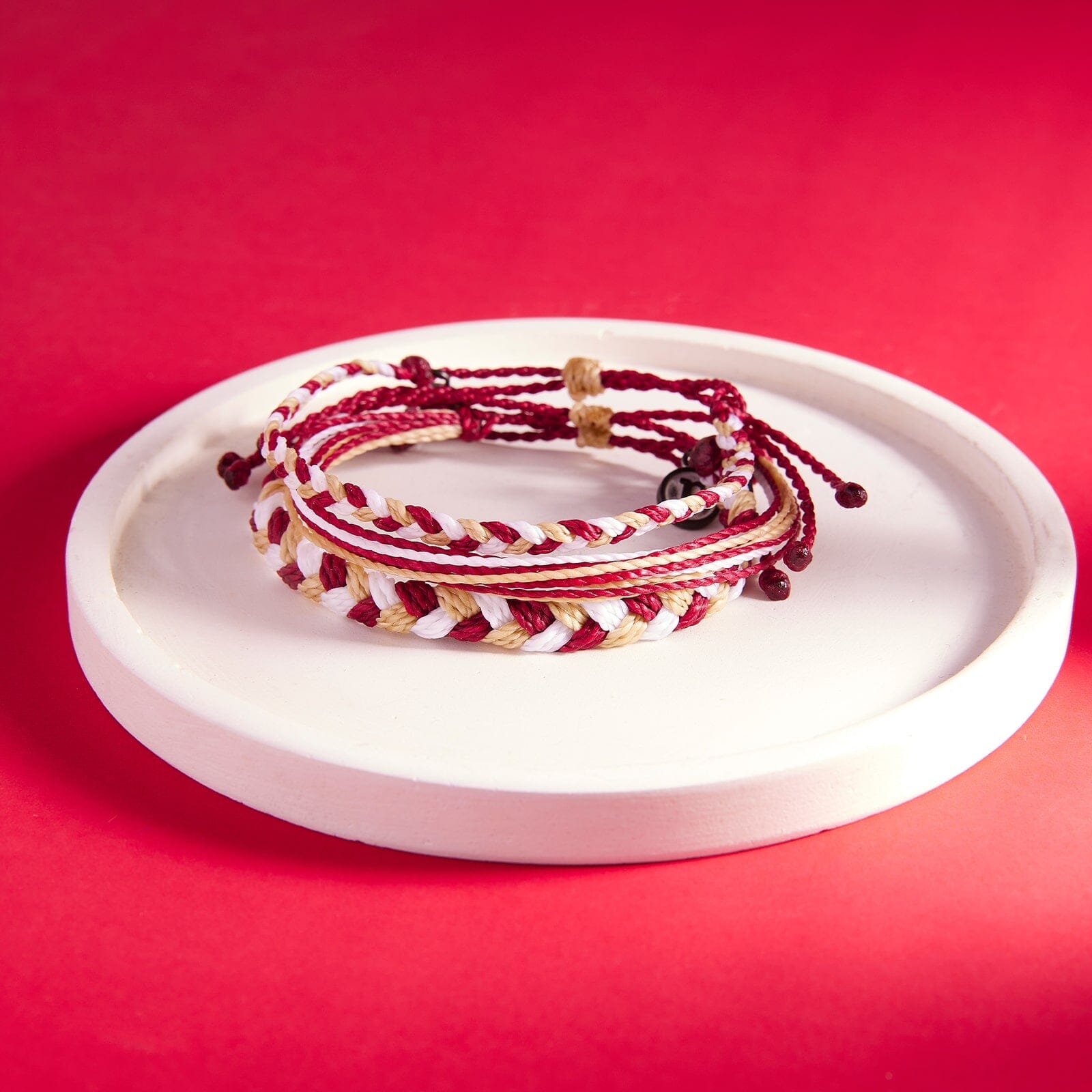 Maroon, Tan & White Collection