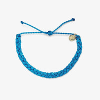 Neon Blue Braided Bracelet Gallery Thumbnail