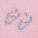 Neon Chain Hoop Earring