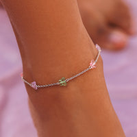 Glass Butterfly Anklet Gallery Thumbnail