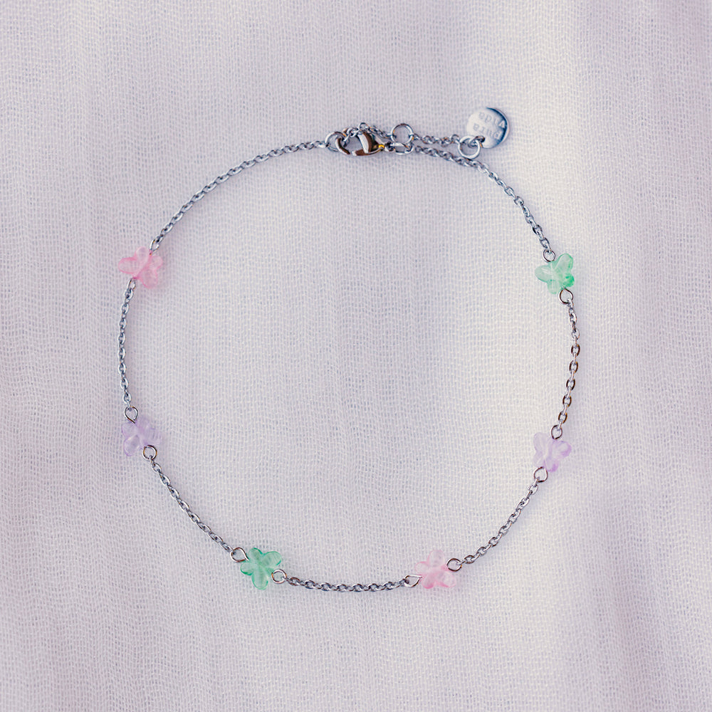 Glass Butterfly Anklet 5