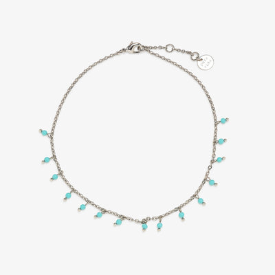 Floating Gemstone Anklet