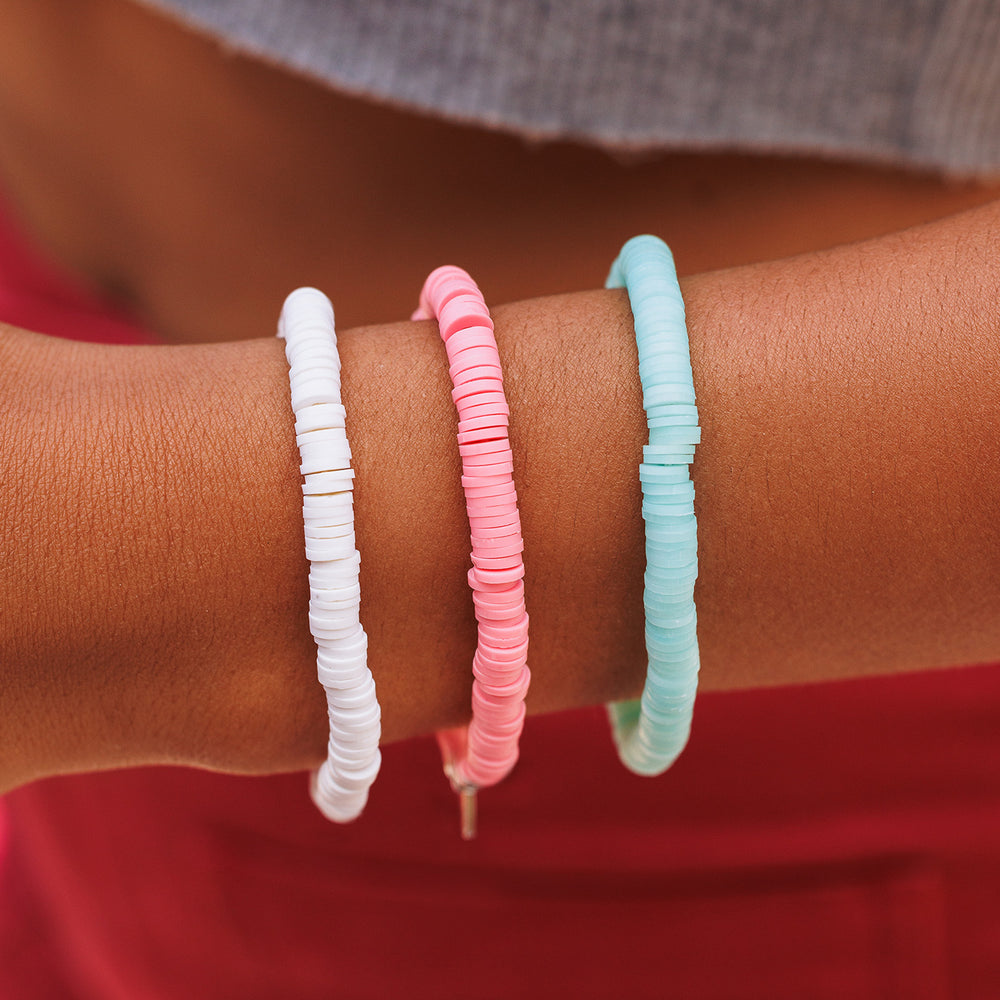 Pastel Disc Stretch Bracelet 4