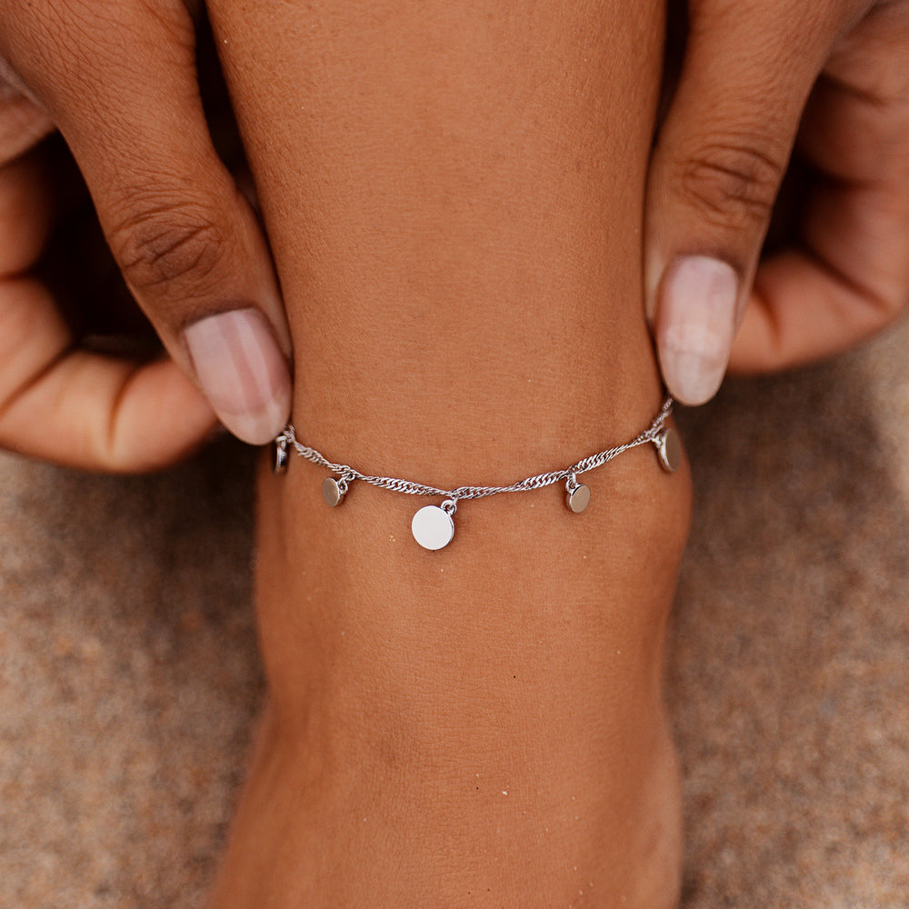 Mixed Mini Coins Chain Anklet 3