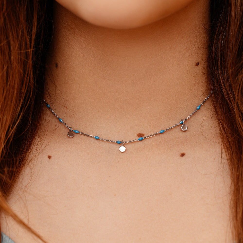 Mini Coin Beaded Choker 2