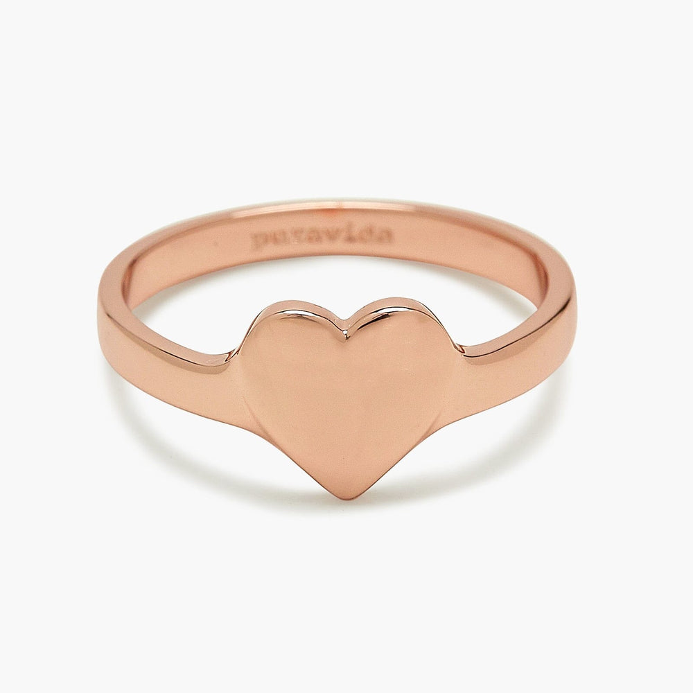 Engravable One Heart Ring 3
