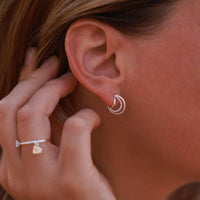 Triple Hoop Earrings Gallery Thumbnail