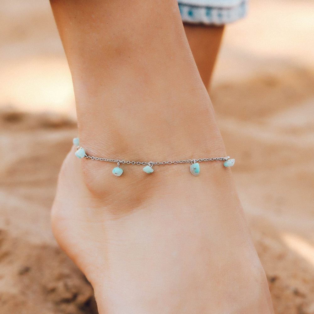 Dangling Gem Chain Anklet 2