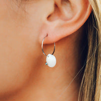 Real Shell Hoop Earrings Gallery Thumbnail