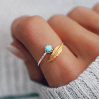 Gold Feather Ring Gallery Thumbnail