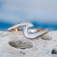 Enamel Wave Ring Gallery Thumbnail