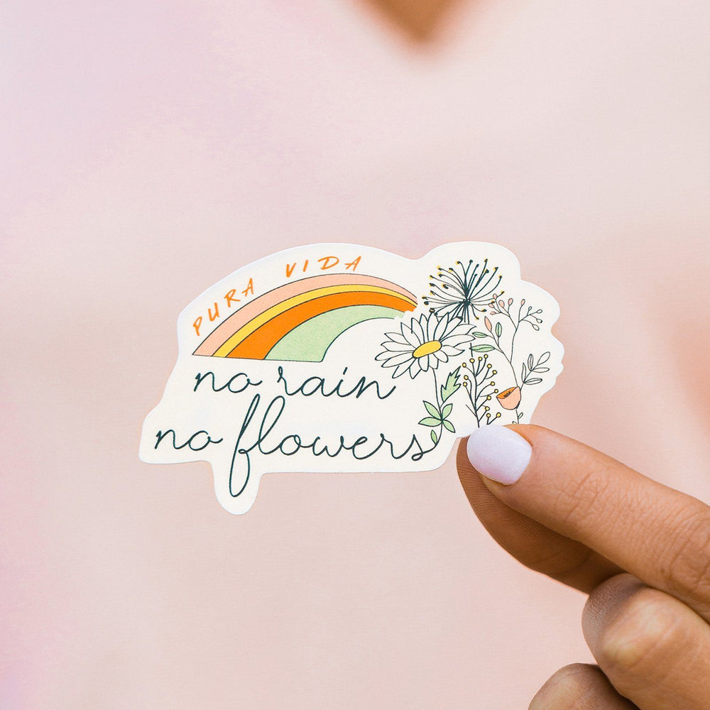 Rain Flowers Sticker 2