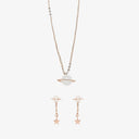 Saturn Necklace & Earring Set